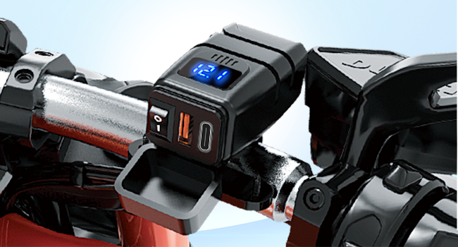 Nilight Motorcycle Charger with USB Type C Port