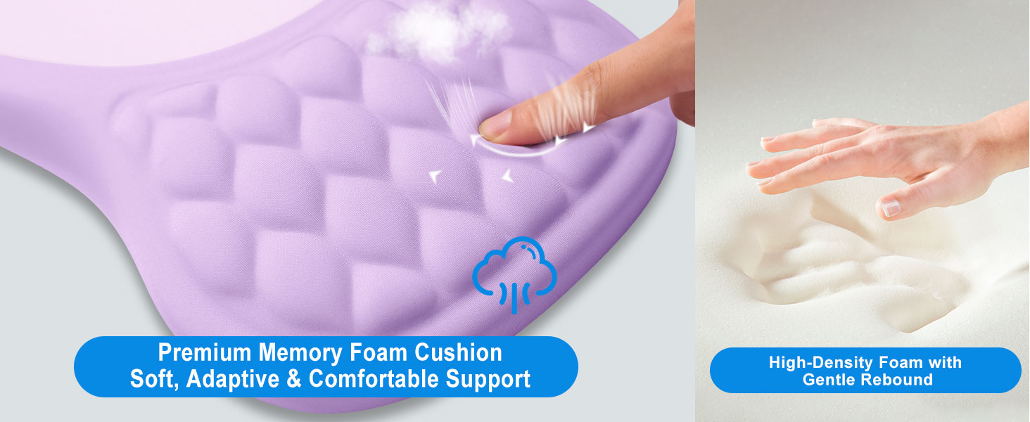 memory foam cushion mouse pad