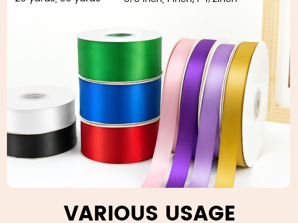 DOUBLE FACED RIBBON