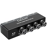 Cubilux 4-Channel 3.5mm Audio Mixer, Ultra-Low-Noise Mini Audio Mixer for Sub-Mixing, 1/8 TS/TRS ...