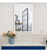 BOMINICA Rectangular Wall Mirror 24” x 36” Bathroom Mirror Framed Wall Mirror for Living Room, Va...