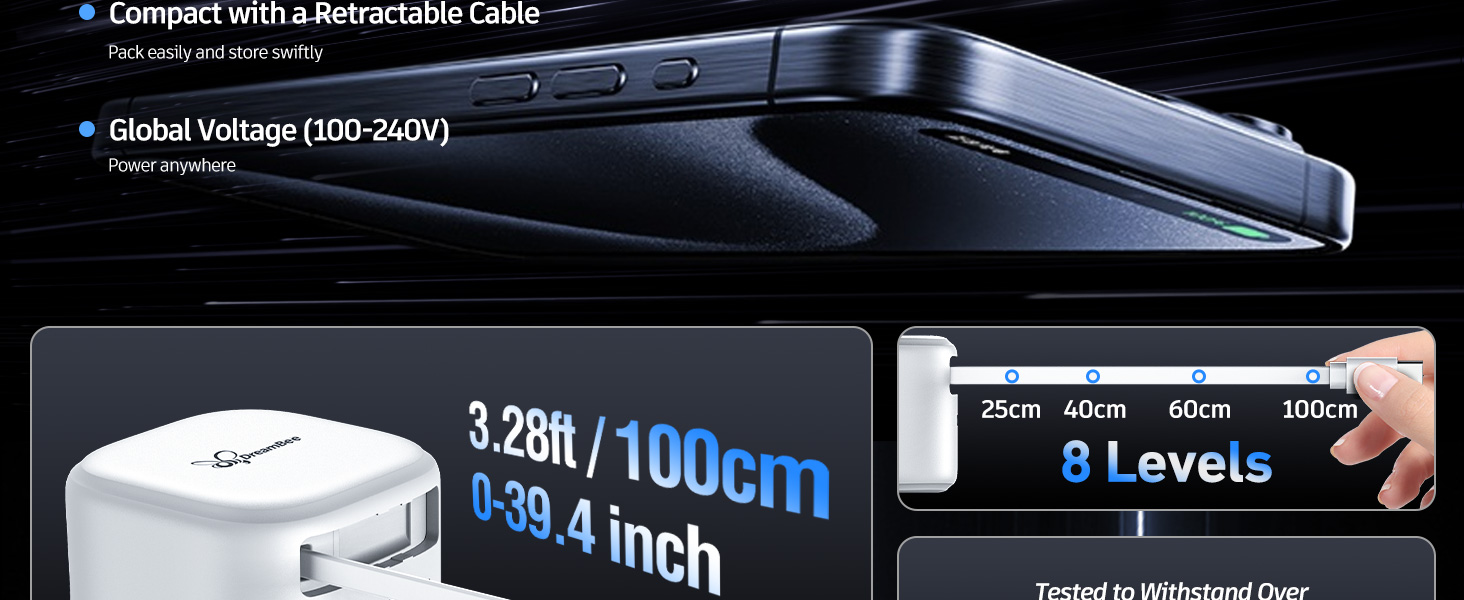 retractable phone charger