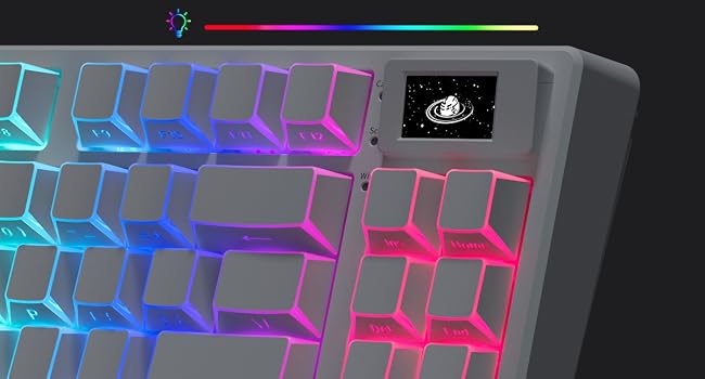 75% Wireless Mechanical Keyboard RGB Custom Creamy Keyboard gaming
