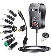 SoulBay 36W Universal AC Adapter 3V 4.5V 5V 6V 7.5V 9V 12V Multi Voltage Switching DC Power Suppl...