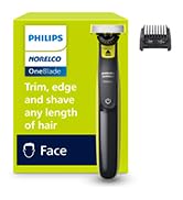 Philips Norelco OneBlade 360 Hybrid Face, Electric Beard Trimmer and Shaver, with 360 Blade Techn...