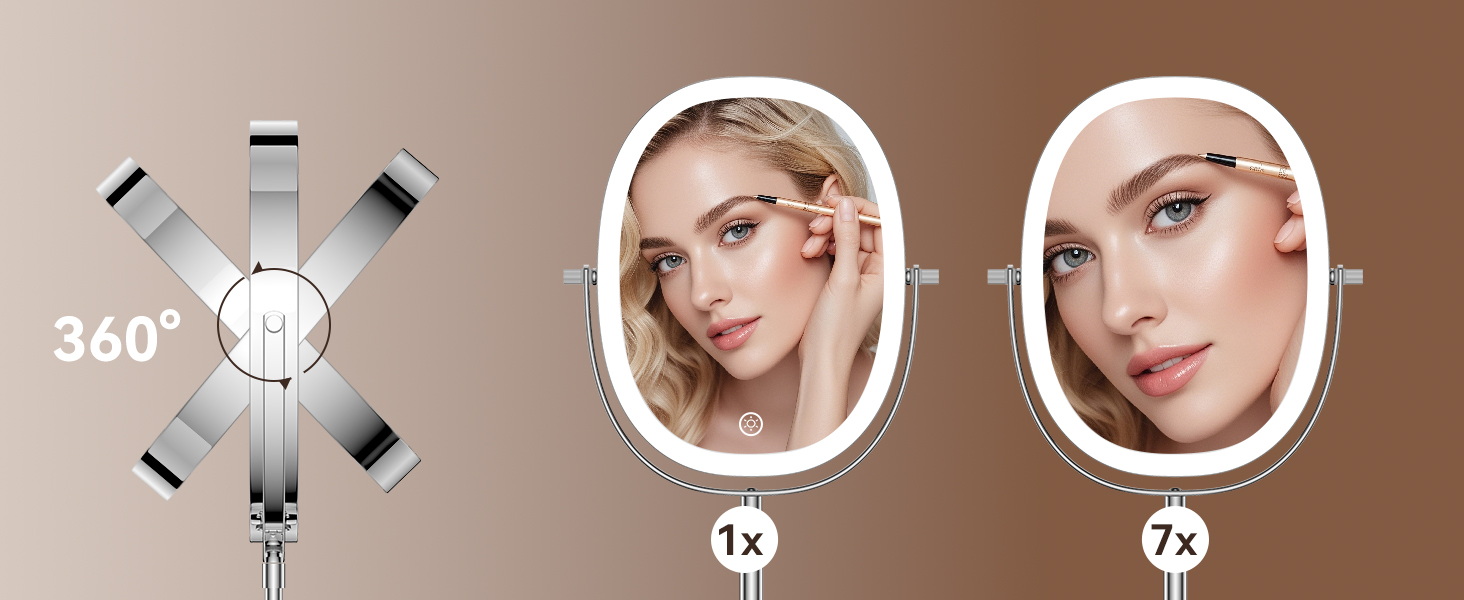 7x magnifying mirror