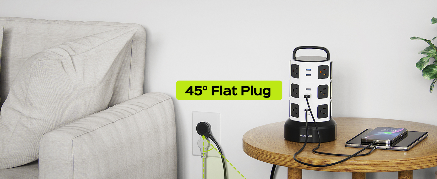 45° Flat Plug