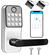 Smart Lock for Front Door: Olumat Keyless Entry Door Lock, Smart Door Lock with Handle, Fingerpri...