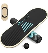 Sportneer Balance Board 7 Modes Wobble Board with Adjustable Stoppers Exercise Balancing Stabilit...