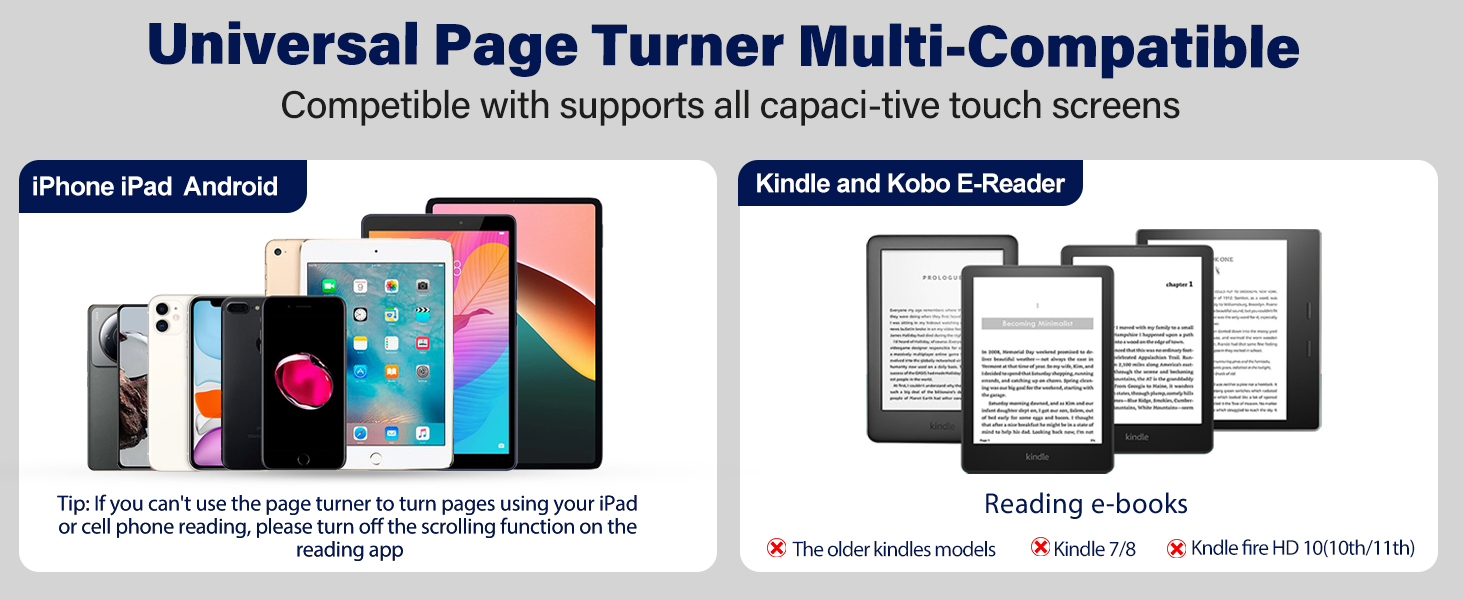 RF Remote Control Page Turner