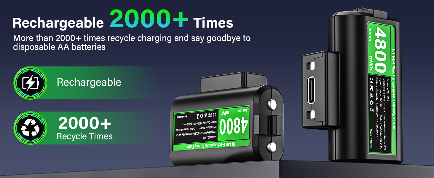 xbox series s rechargeable battery pack