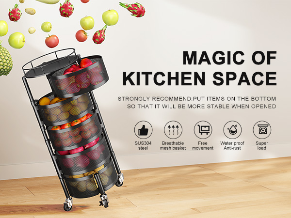 Fruit and Vegetable Basket Bowls for Kitchen