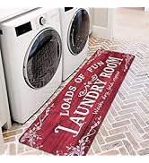 Lansny Laundry Room Rug Runner 20"x60" Non Slip Waterproof Laundry Mats for Laundry Room Decor Wa...