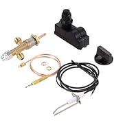 Low Pressure LPG Propane Gas Fireplace Fire Pit Flame Failure Safety Control Valve Kit with Fire ...