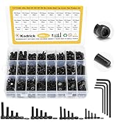 Kadrick 860PCS M6 M5 M4 M3 Metric Screw Assortment, Suitable for 3D Printing DIY,Hex Socket Head ...