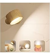 Koopala LED Sconces, Wall Mounted Lamps with Rechargeable Battery Operated USB Port 3 Color Tempe...