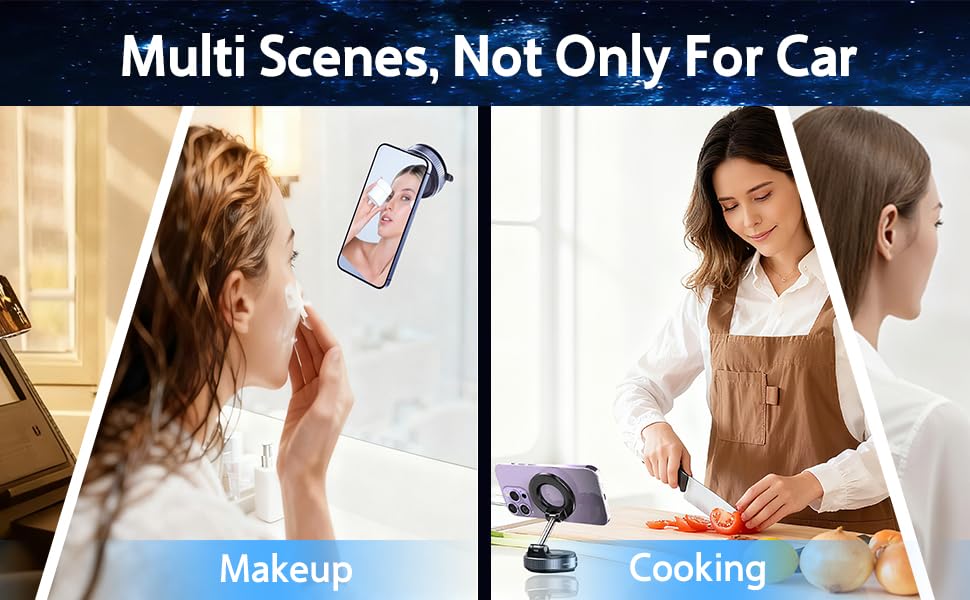 magnetic vacuum suction phone mount