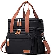 Weitars Lunch Bag For Women Men-Dual Compartment Large Lunch Box For Men Adult Lunch Box For Nurs...