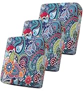 smiry Printed Couch Cushion Covers, Stretch Sofa Cushion Covers Replacement, Non-Slip Sofa Seat C...