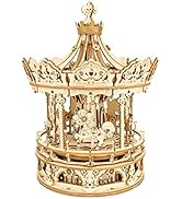 Rowood Music Box 3D Puzzles for Adults, Mechanical DIY Wooden Toys, Gifts on Birthday/Valentine's...