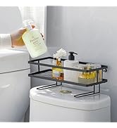ShellKingdom Over The Toilet Storage Shelf, Toilet Paper Holder Stand Shelves, Punch-Free Bathroo...
