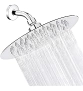 AISINYI High Pressure Rainfall Shower Head, 6 Inches Showerhead with Perfect Adjustable Replaceme...