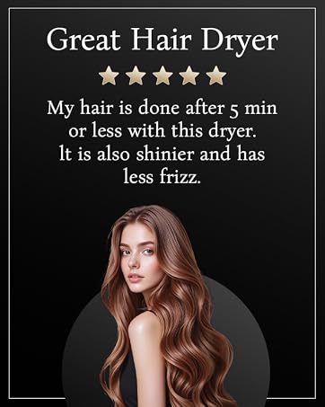 High-Speed Ionic Hair Dryer with Diffuser