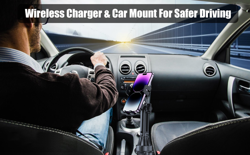 cup phone holder mount