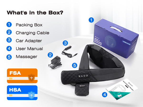 neck and shoulder massager with heat shiatsu neck and back massager shoulder massager