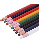 Rosojodg Peel-Off Wax China Marker Set - 9Pcs Assorted Colors Art Pencils for Glass, Textiles, Wo...