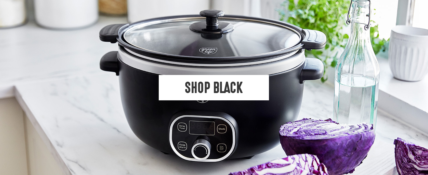 GreenLife, Ceramic Nonstick, PFAS-Free, Non-Toxic, Slow Cooker, Electrics