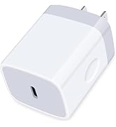 20W Type C Wall Charging Block Fast Phone Charger for iPhone 15 Pro Max Plus, USB C Box Power Ada...