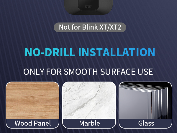 Blink Camera No Drill No Screw Wall Mount Bracket Blink Mini 2 /Blink Outdoor 4 /Blink Indoor Camera