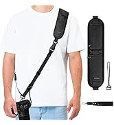 ARVOK Camera Strap - Adjustable Shoulder Strap with Wrist Strap for Nikon Canon Sony Fuji DSLR