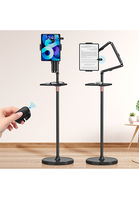 tablet floor stand with page turner