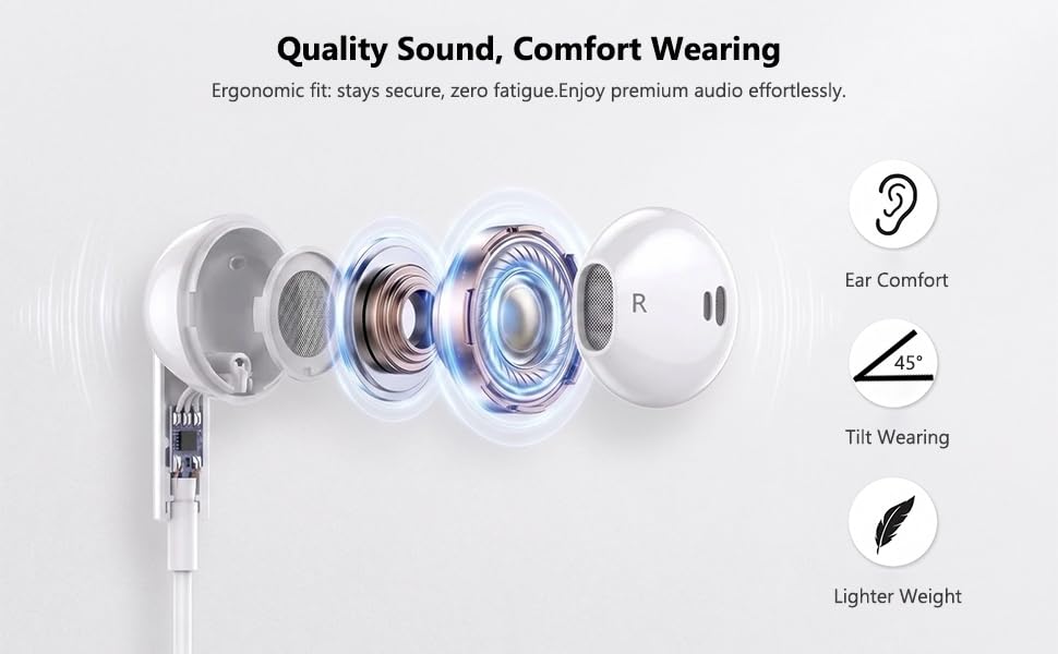 wired earphones for ipone 12 pro