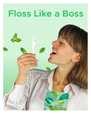 flavored floss picks mint