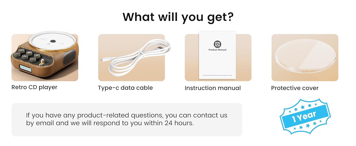 retro cd player with bluetooth