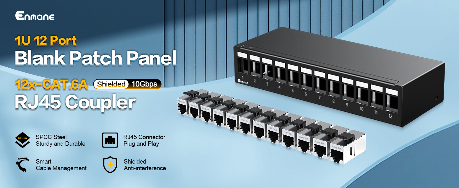 12port patch panel