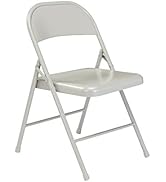 Steel Portable Folding Chairs by National Public Seating – 900 Series Premium Heavy-Duty Foldable...