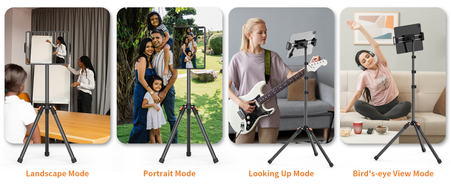 4 model for tablet stand tripod