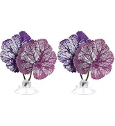 iplusmile Betta Fish Leaf Pad- 2Pcs Aquarium Leaf Hammocks Pad Fish Tank Plants Accessories for P...