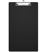 Macroclo Legal Size Large Clipboard, Black Plastic 8.5 x 14" Clipboards for Lawers, Low Profile C...
