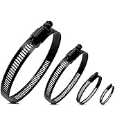 BOTTEN 16pcs 4 Sizes Hose Clamp,9/16-4 Inch(14-102mm) Hose Clamps Stainless Steel Adjustable Worm...