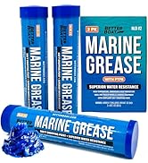 3PK Mini Marine Grease Tube, 3 Oz Cartridge, Waterproof High Temp Wheel Bearing Lubricant, NLGI 2...