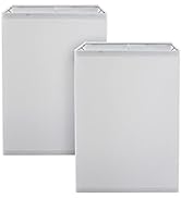 Aspen Creative 38702-2, Square Collapsible Spider Lamp Shade, White, 10+10" Top x 10+10" Bottom x...