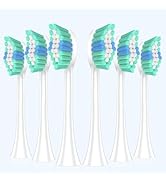 COSLUS Electric Toothbrush Replacement Heads: Compatible with C40 (DY-108Pro), 6 Pack with W-Shap...