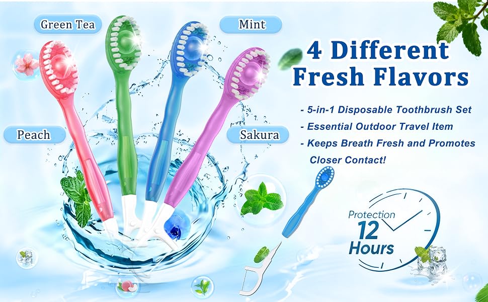 travel mini toothbrush set