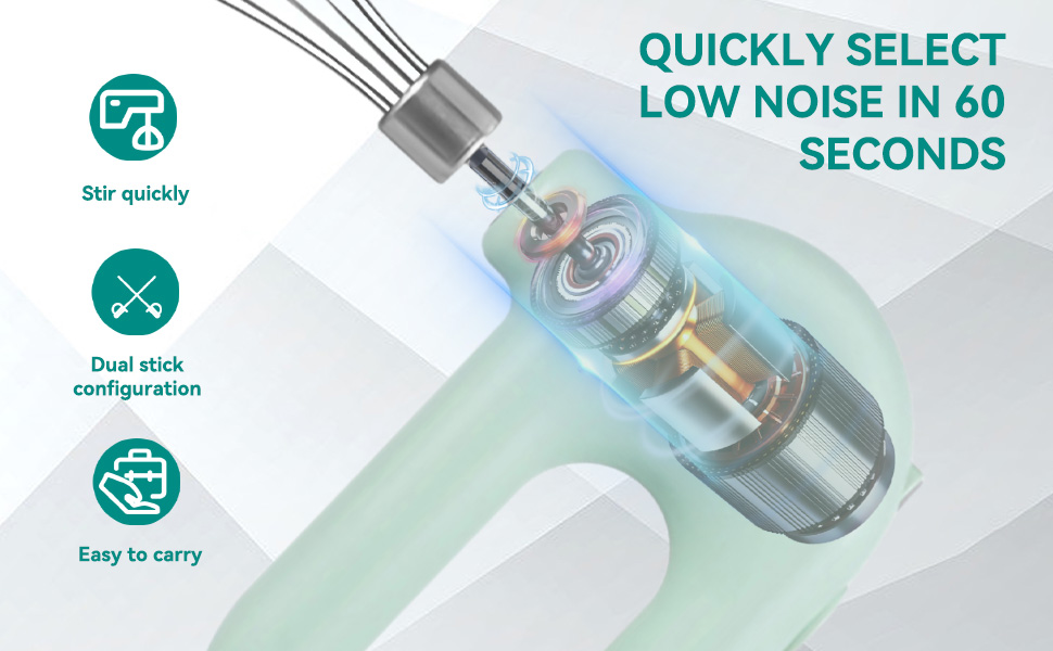 4 Speed Electric Hand Mixer Electric Whisk Egg Beater