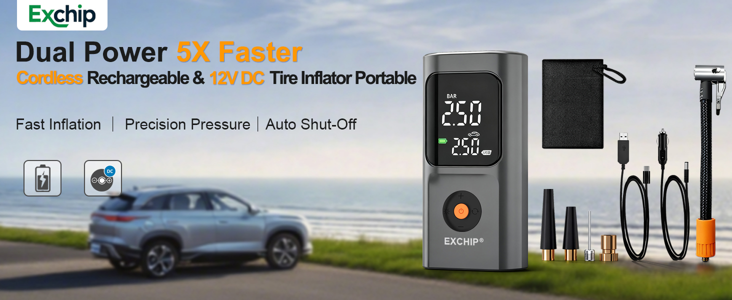 tire inflator portable air compressor